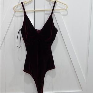 Red velvet bodysuit